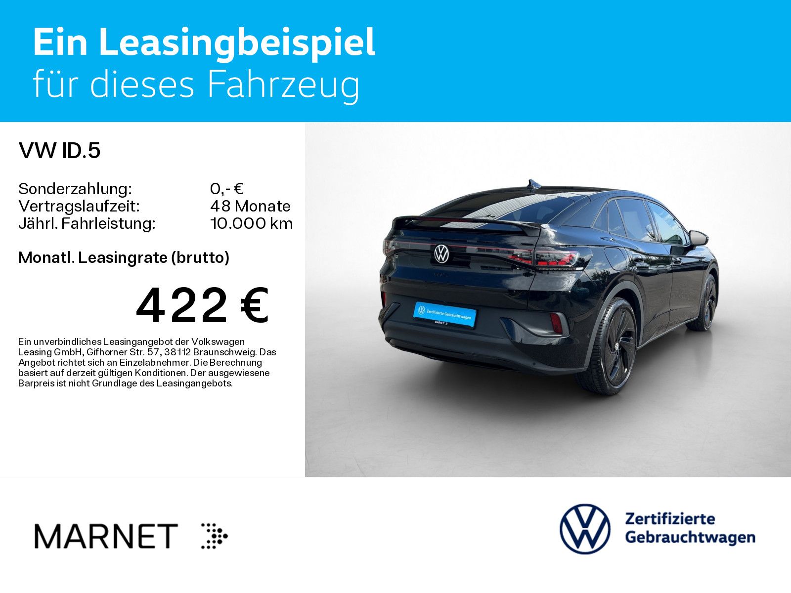 Volkswagen ID.5 GTX *Navi*Wärmep.*IQ-Light*IQ-Drive*AHK*Pan imagem 3