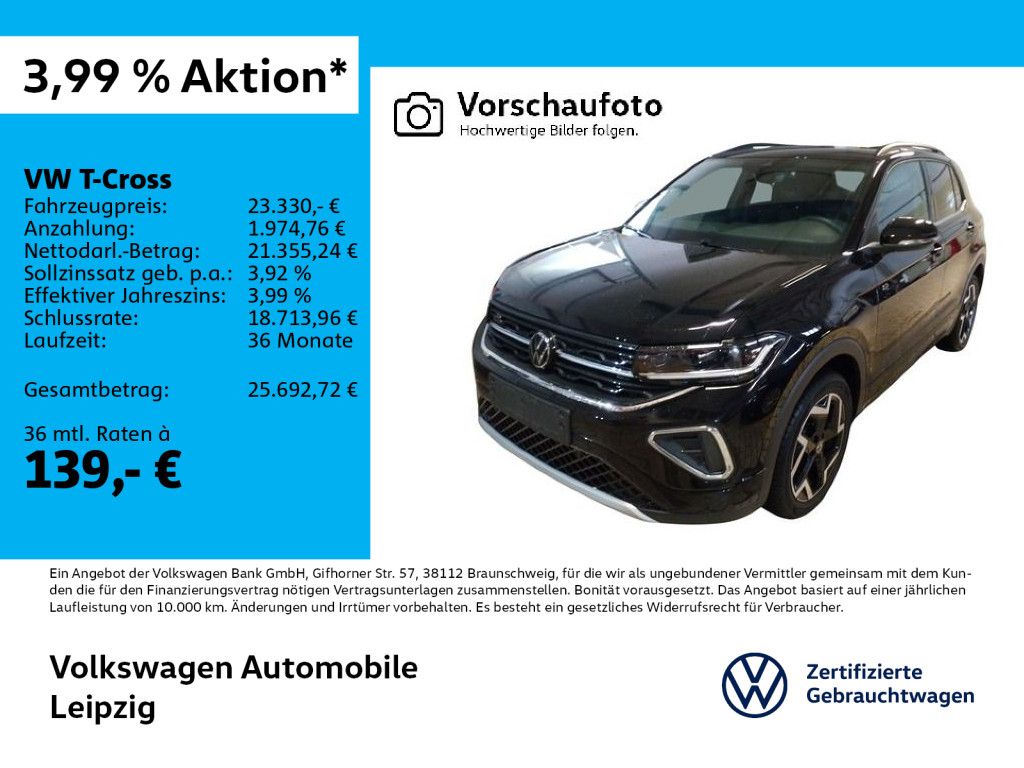 Volkswagen T-Cross 1.0 TSI R-Line ACC APP Matrix Navi foto 1