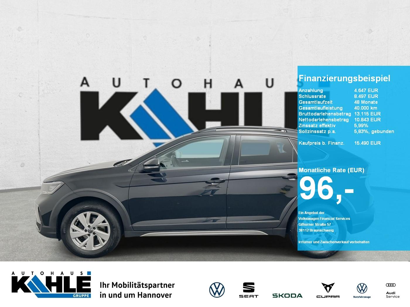 Volkswagen Taigo 1.0 TSI Life CarPlay Black ACC LED Navi