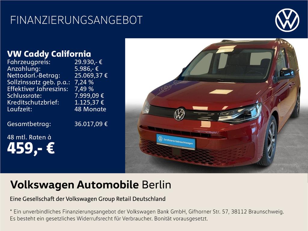 Volkswagen Caddy California 20 TDI DSG Navi LED Standhzg 2022