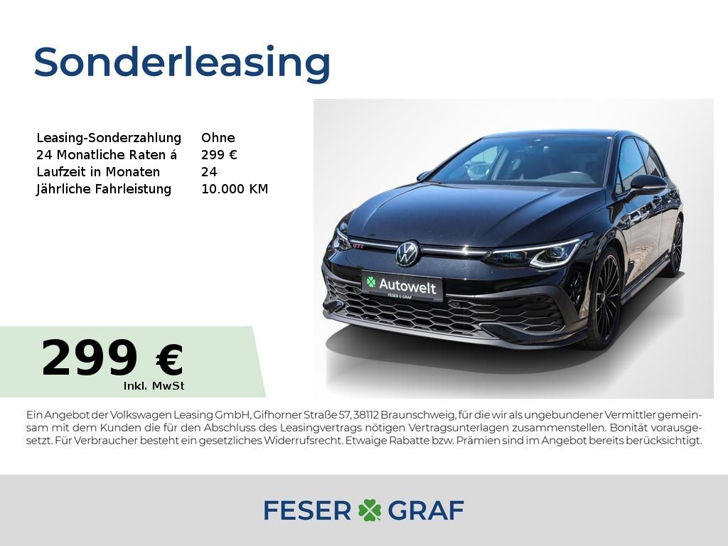 Volkswagen Golf 8 GTI Clubsport Black Akra Navi Matrix Pano