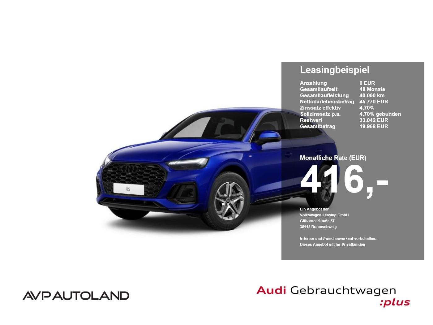 Audi Q5 Sportback 40 TFSI quattro S tron. S line AHK