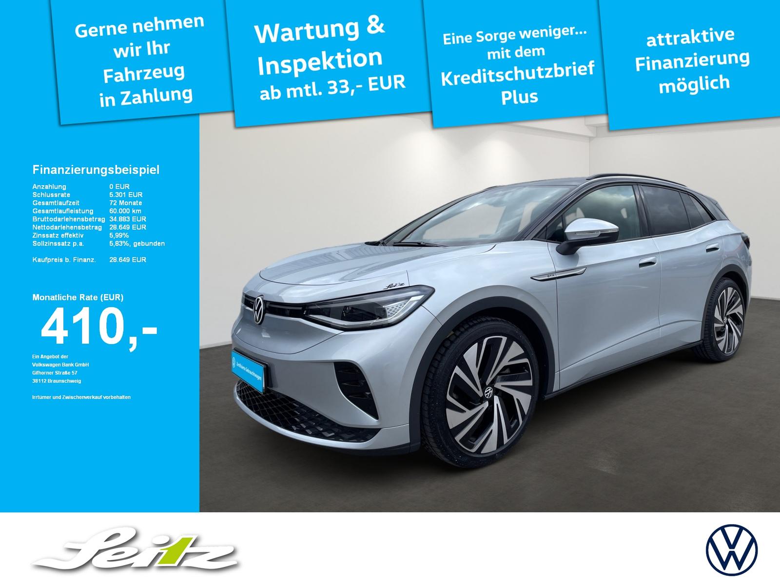 Volkswagen ID.4 4M GTX *AHK*MATRIX*PARKSENSOR*