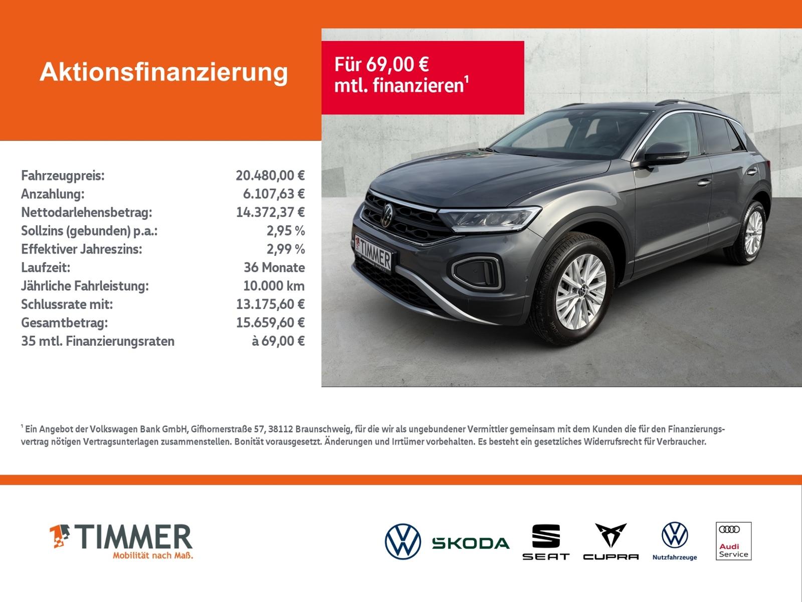 Volkswagen T-Roc 1.5 TSI DSG LIFE +LED +ACC+VIRTUAL+NAVI+SH