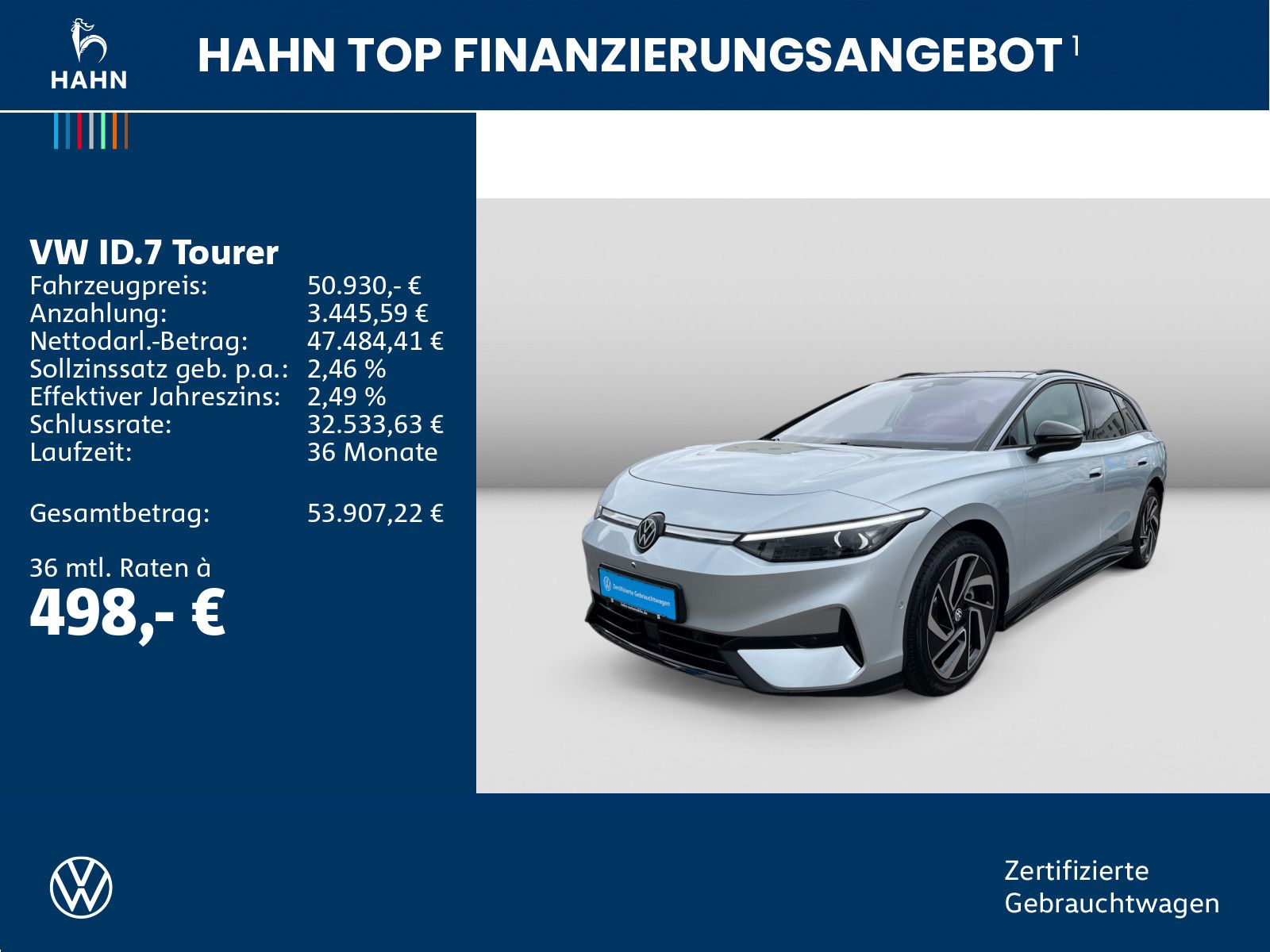 Volkswagen ID.7 Tourer Pro Pano 360° AHK AR-HUD Matrix Navi foto 2