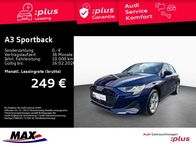 A3 Sportback 30 TFSI LED+HUD+SONOS+MMI NAVI+ALU+