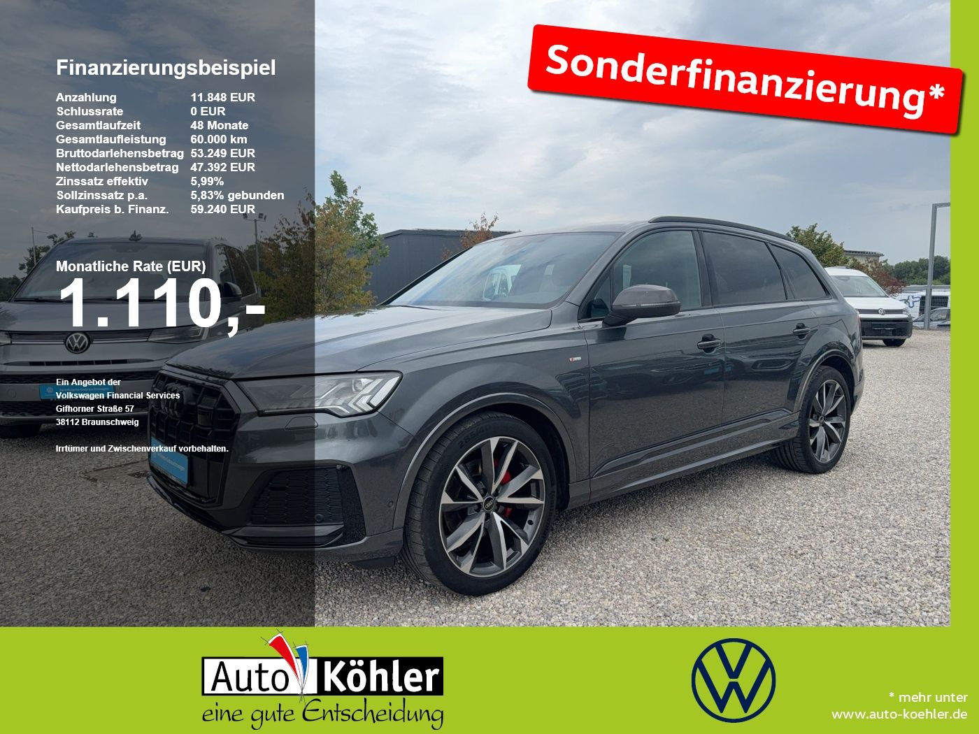 Audi Q7 S line 50 TDI competition plus/Allradlenkung