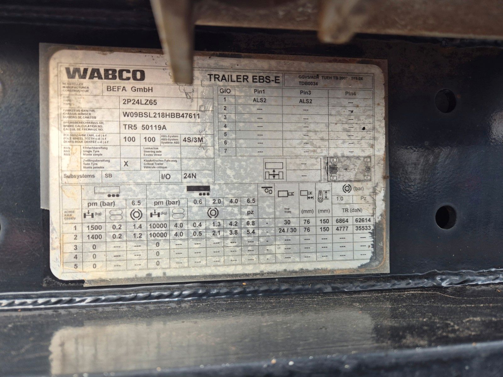 Fahrzeugabbildung Andere Befa 2S24LZ63 BPW