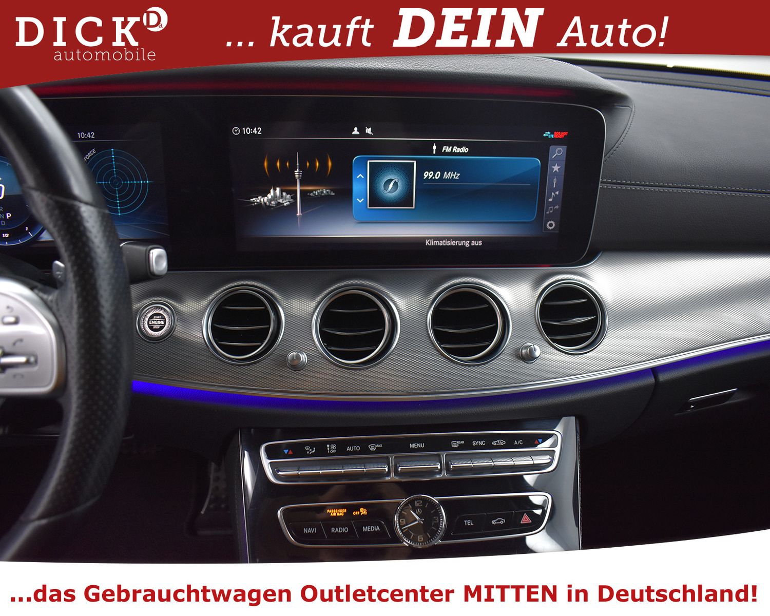 MERCEDES-BENZ E400d T 4M 2X AMG Line NIGHT+PANO+WIDESC+KAM+20" - Image 15