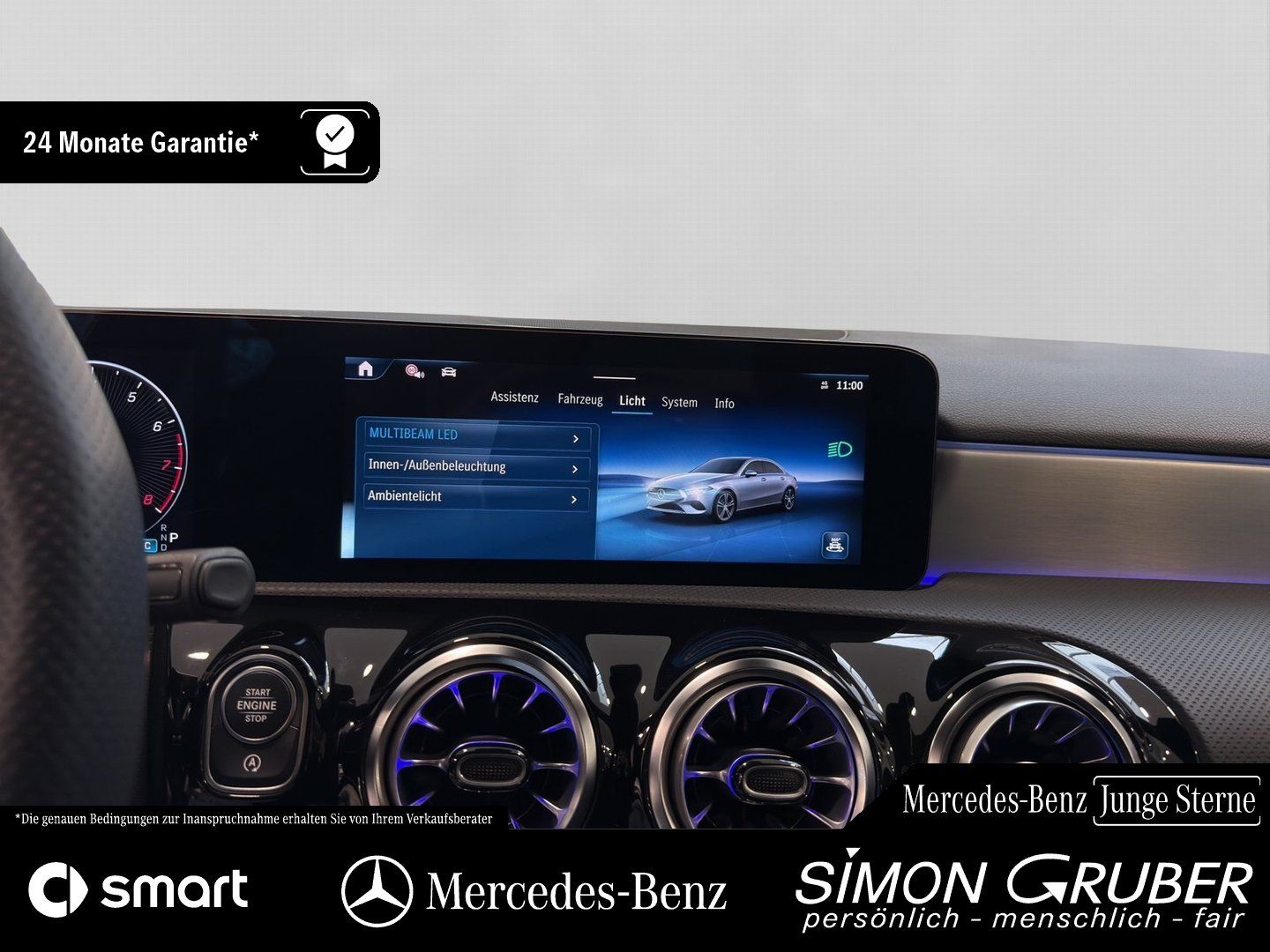 Fahrzeugabbildung Mercedes-Benz A 180 Limo AMG Night Multibeam ACC Keyless Ambi