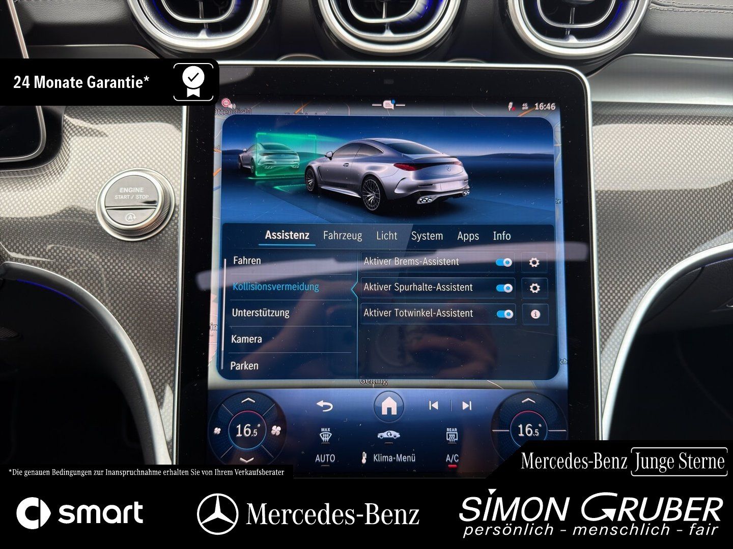 Fahrzeugabbildung Mercedes-Benz CLE 53 4M+ AMG Optik Dyn+ Night II Nappa Carbon