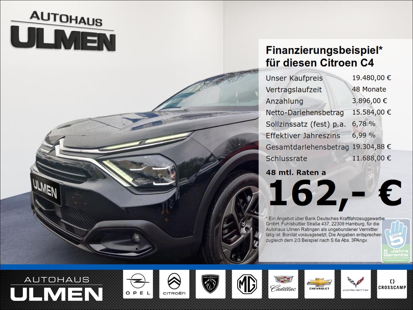 Citroën C4 Feel Pack PT130 EAT8-Automatik Mehrzonenklima