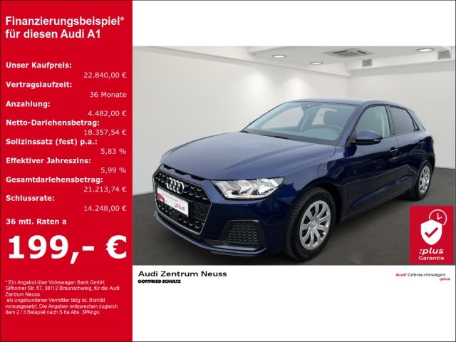 Audi A1 Sportback 25 TFSI S tronic Anschlussgarantie 