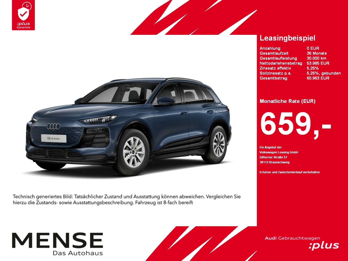 AUDI Q6 SUV e-tron 185 kW tech plus B&amp;O HUD Standhzg