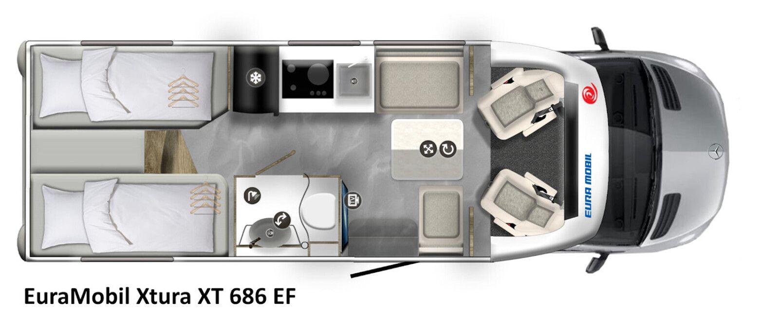 Fahrzeugabbildung Eura Mobil Xtura XT 686 EF Overland-Paket, Xperience-Paket