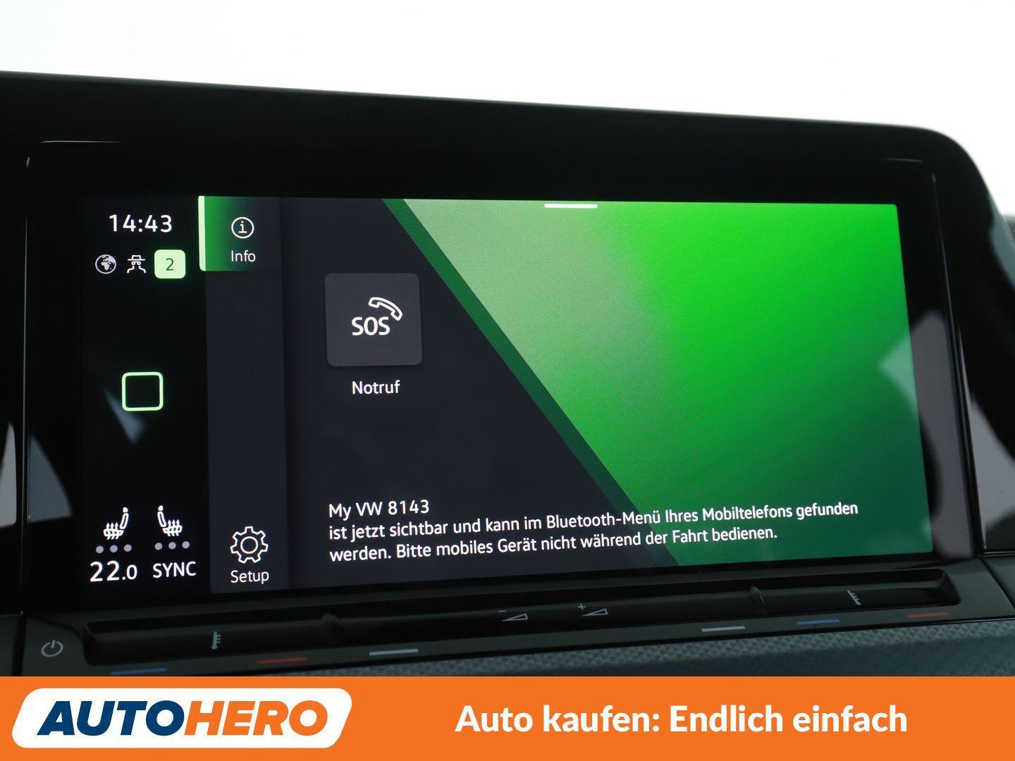 Volkswagen Golf VIII 1.0 TSI Active Aut.*NAV*ACC*PDC*SHZ*, миниатюра 22