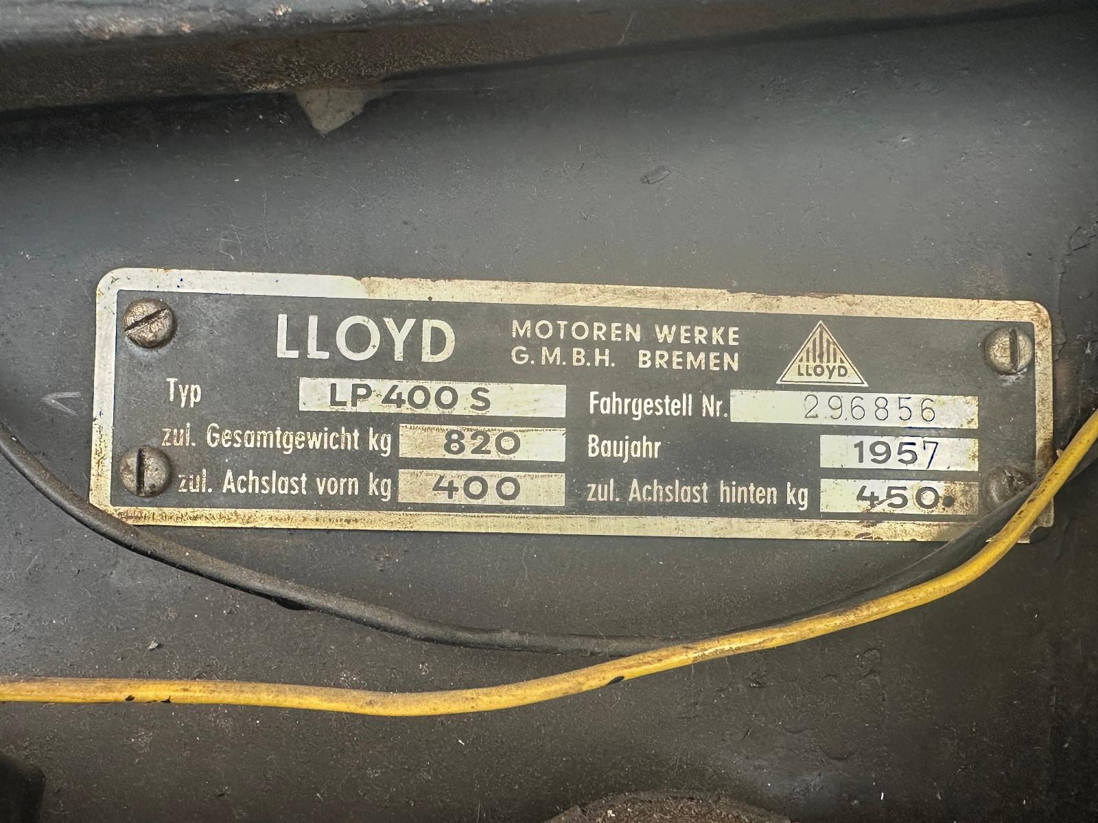 Borgward Andere LLOYD LP 400 S OLDTIMER
