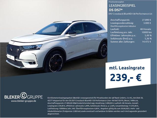 DS Automobiles DS7 Crossback BlueHDi 130 Performance Line+