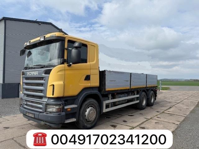 Scania R 420 long chassis-full steel-manuell-big axles