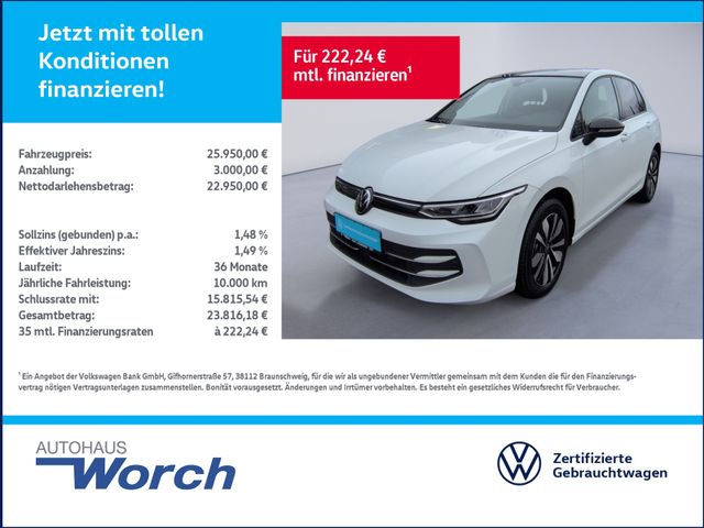 Golf VIII 1.5 eTSI DSG Goal LED+PANO+AHK