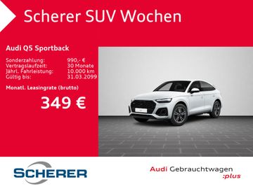 Audi Leasingangebot: Audi Q5 Sportback S line 50 TDI 360°KAMERA AHK OPTIK-