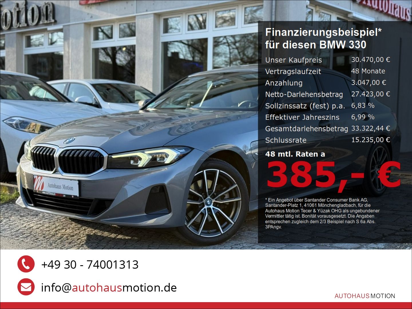 BMW 330 e Sport-line Navi Leder GSD LED H&K SHZ Spor