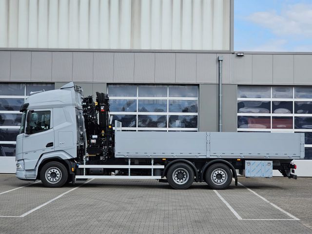 DAF XF 530 Pritsche mit Ladekran HIAB 258-7 Seilw.