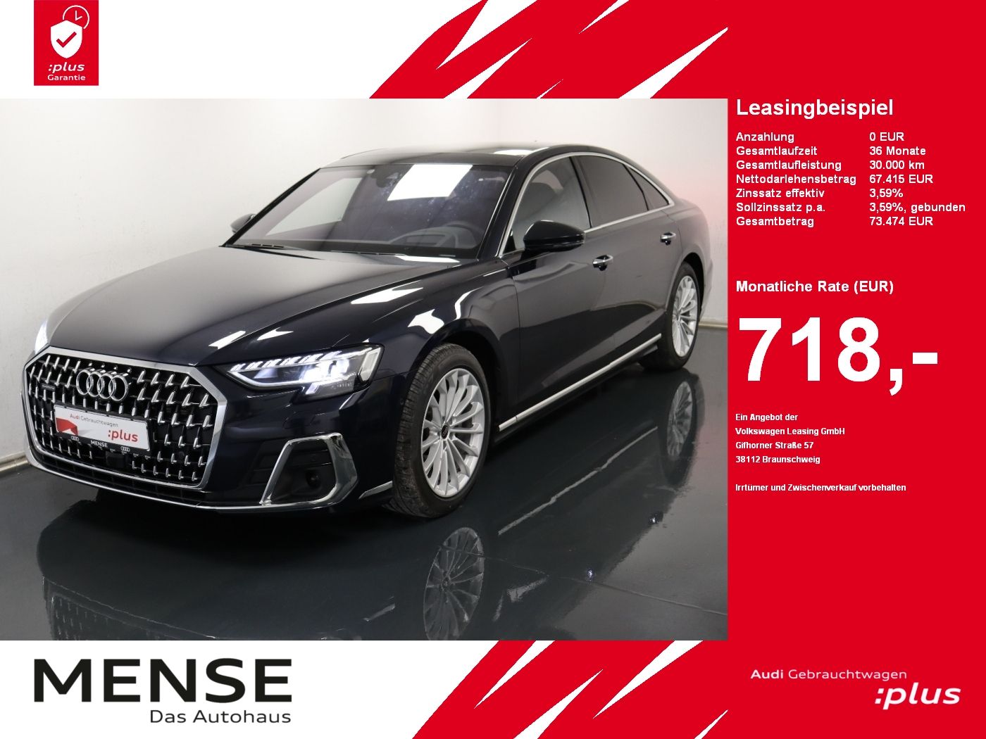 Audi A8 50 TDI quattro tiptronic |Matrix|Luft|Pano|LM