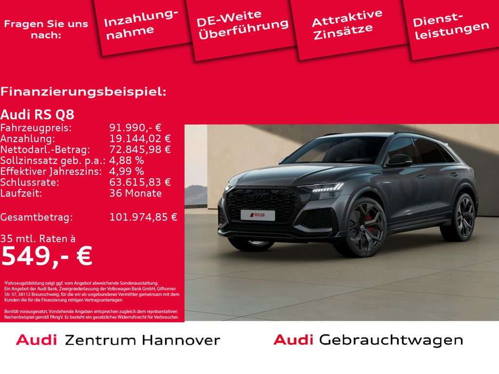Audi RSQ8 4.0 TFSI quattro AHK Sitzbelüftung Bang & O