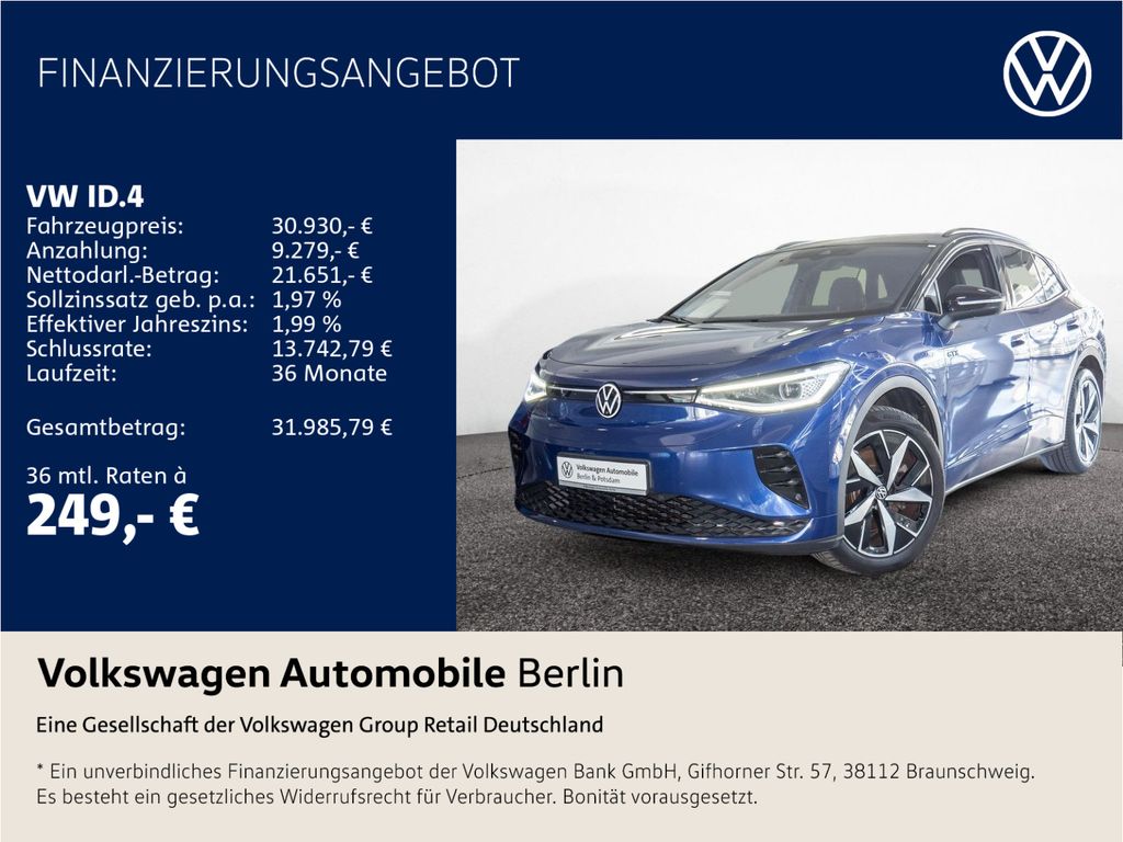 Volkswagen ID.4 GTX 4Motion 360° Wärmepumpe ACC Head-Up