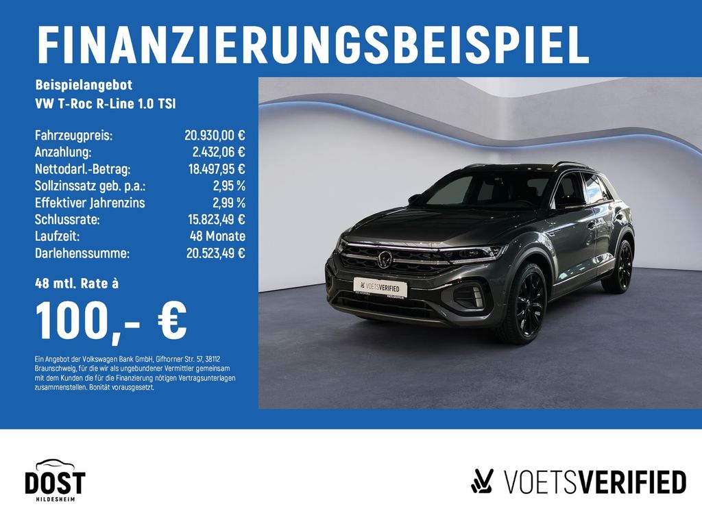 T-Roc R-Line 1.0 TSI MATRIX-LED+PDC+KLIMA