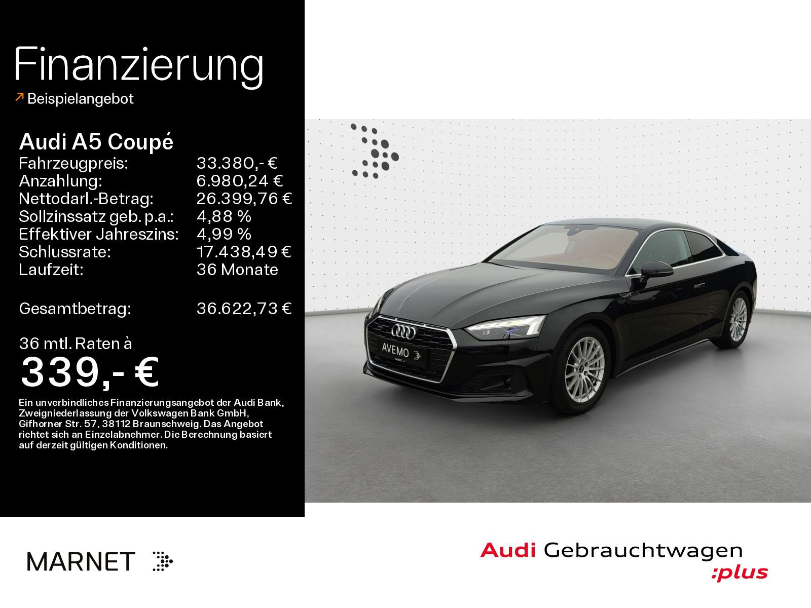 Audi A5 Coupé 45 TFSI quattro*Navi*Matrix*PDC*Audi Co