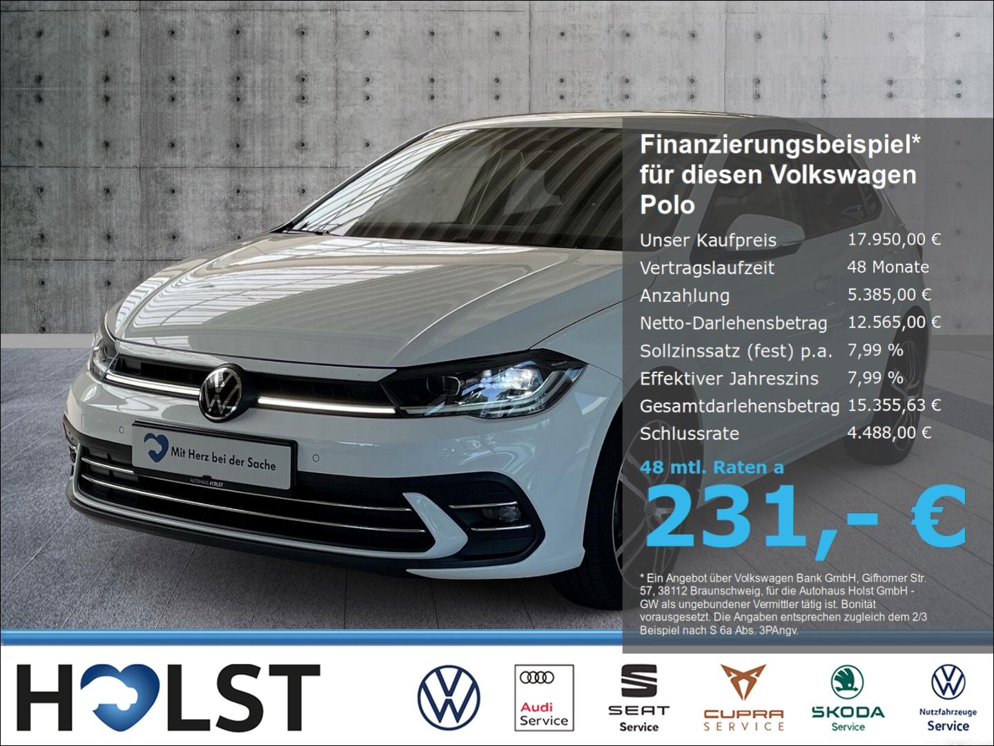 Volkswagen Polo 1.0TSI Style PDC Matrix LED App-Connect