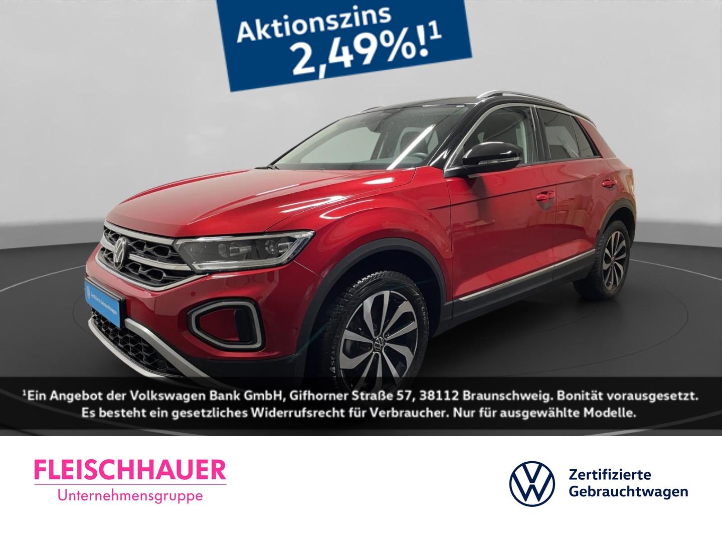 Volkswagen T-Roc 1.0 TSI Style Navi LED CarPlay StandHZG Ka