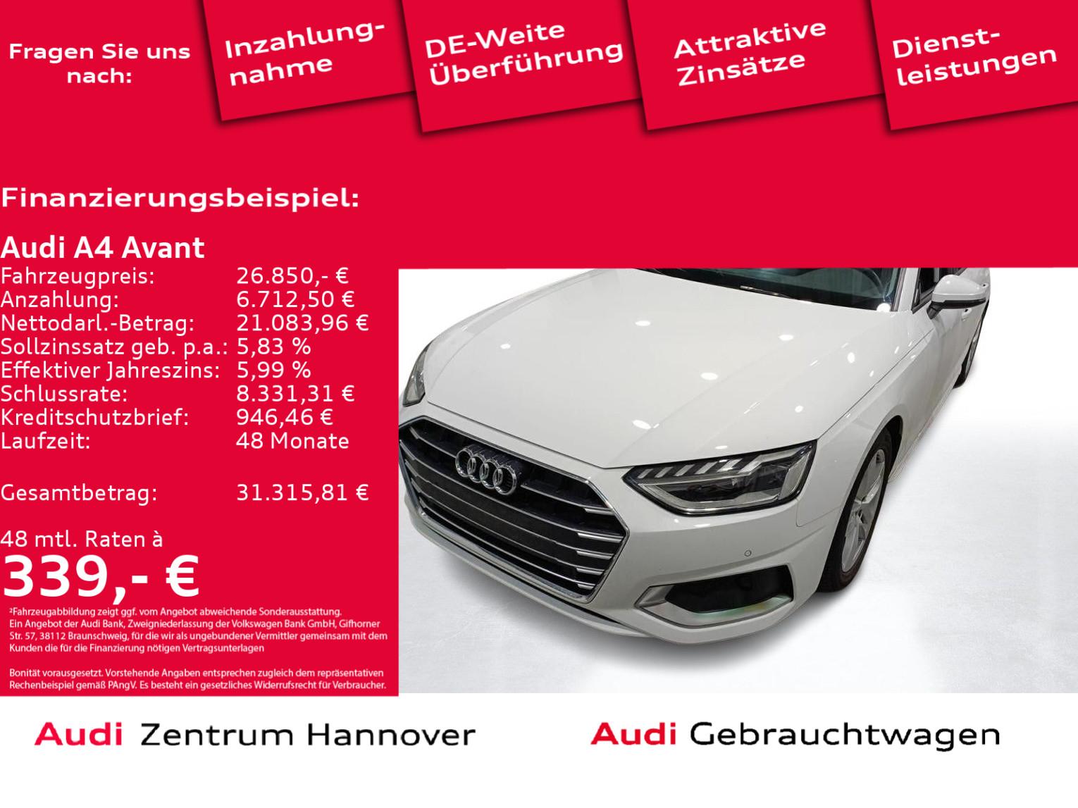 Audi A4 Avant advanced 35 TFSI Pano virtual Audi-Soun