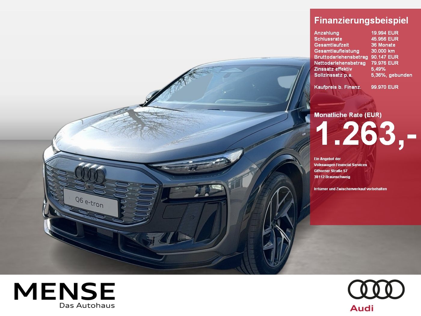 Audi Q6 e-tron Sportback quattro Matrix|B&O|CarPlay
