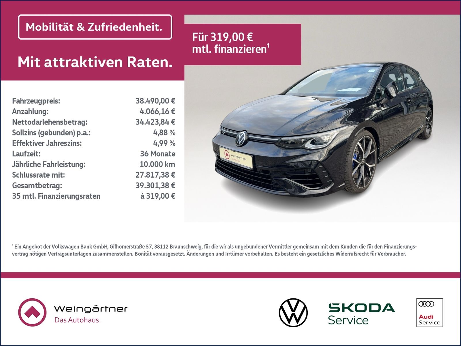 Golf VIII R, Pano, Nappa, Akra, DCC, BlackStyle