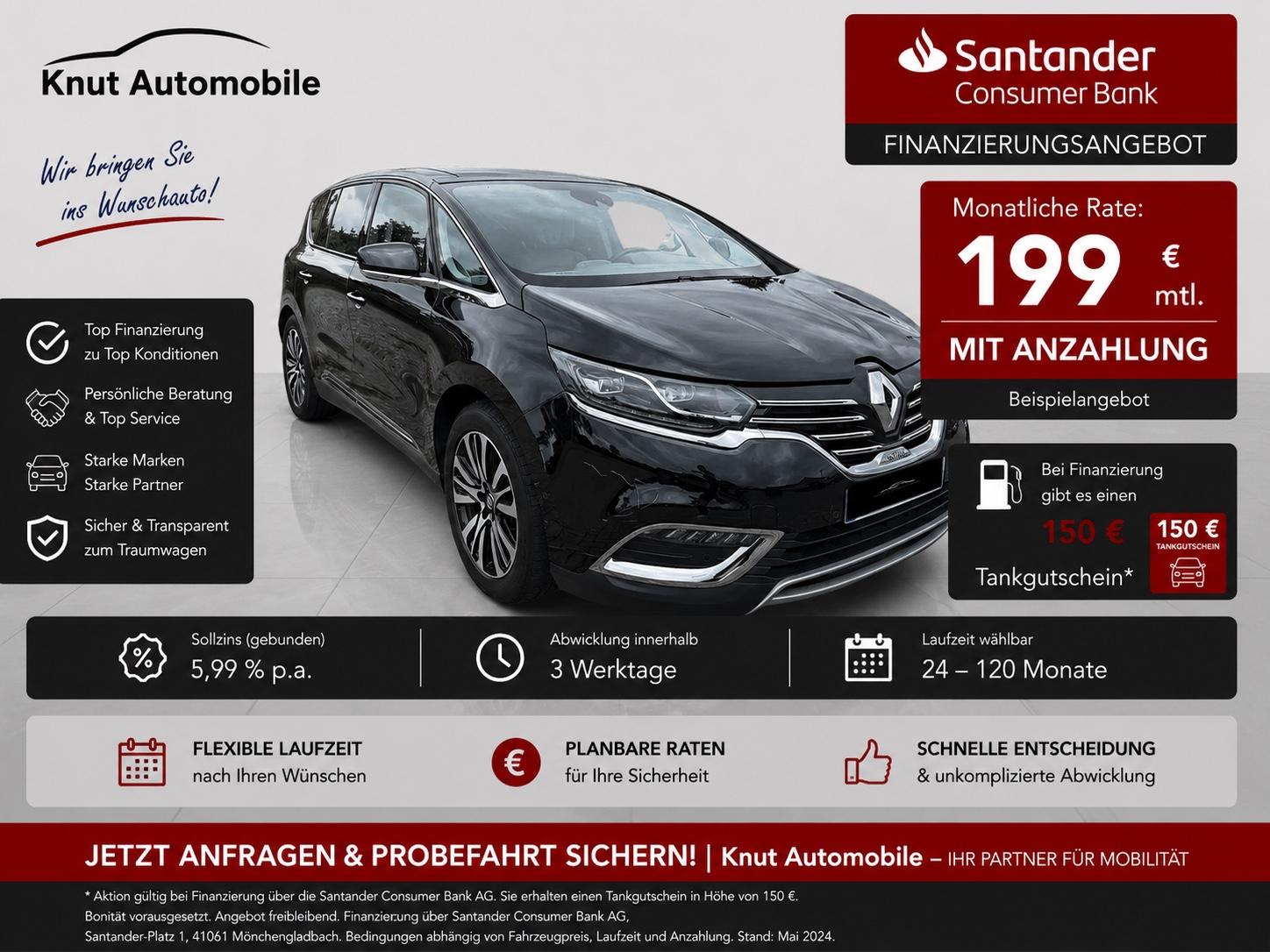 Renault Espace DCI 160 *Initiale Paris*1.Hd*7Sitze*Pano*