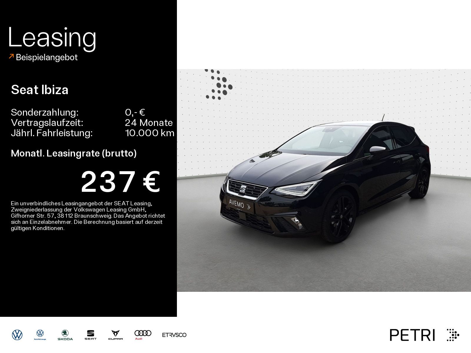 Seat Ibiza FR Black Edition 1.0 TSI 85 kW *RFK*EPH*KE