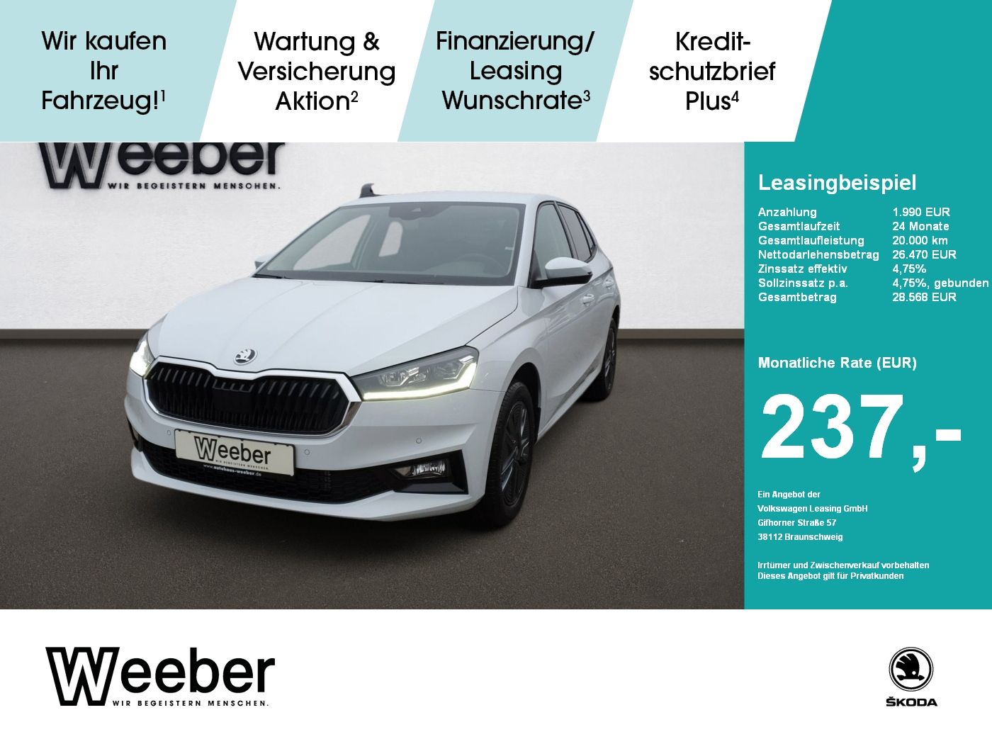 Skoda FABIA 1.0 TSI DSG Balance Navi LED Kamera PDC