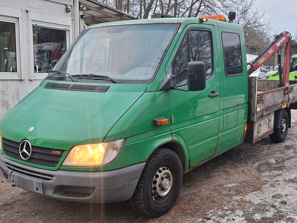 Mercedes-Benz Sprinter Pritsche Doka 313 CDI*KRAN HMF*KLIMA