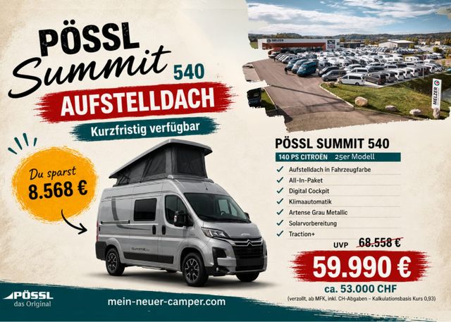 POESSL Summit 540 Aufstelldach *Top-Preis Aktion*
