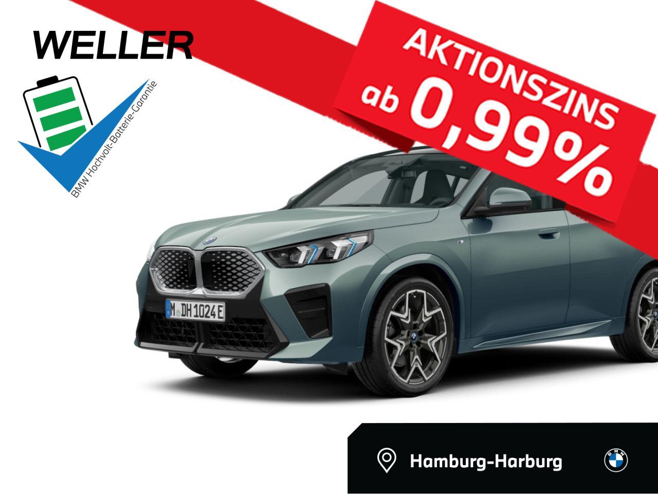 BMW iX2 xDr 30 M SPORT Pano,AHK,360,Lea.o.Anz.444,-