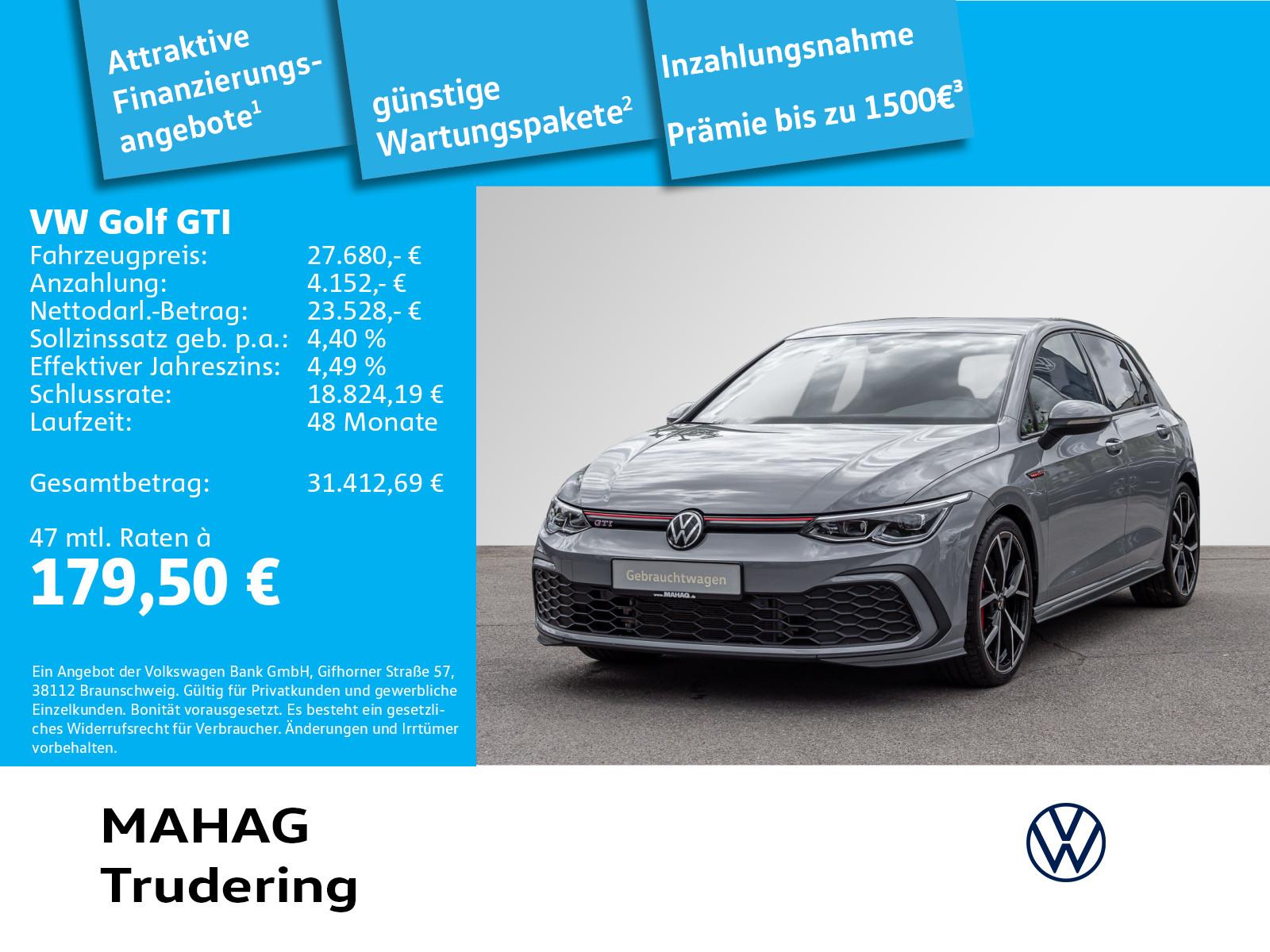 Volkswagen Golf VIII GTI 2,0 TSI LED+ Navi ParkPilot APP DC