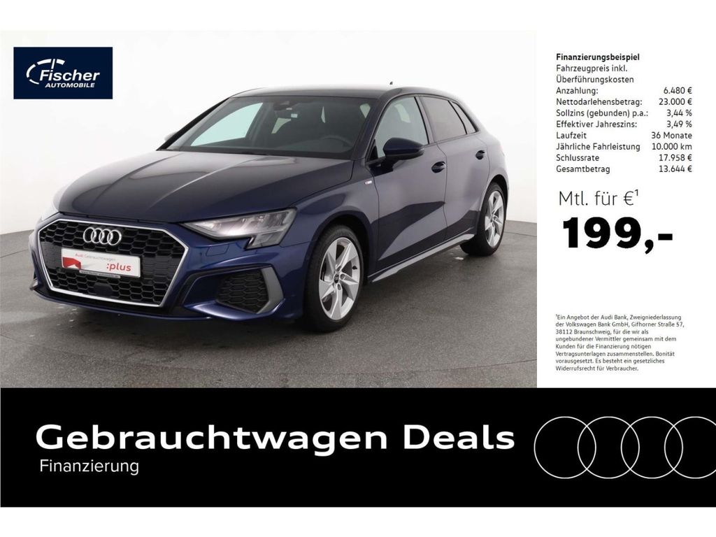 A3 Sportback 30 TDI S line S-Tronic SH/GRA/PDC+