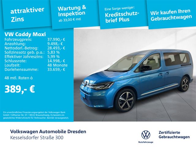 Volkswagen Caddy Maxi 2.0 TDI 4M Style 7-Sitzer AHZV LED Na