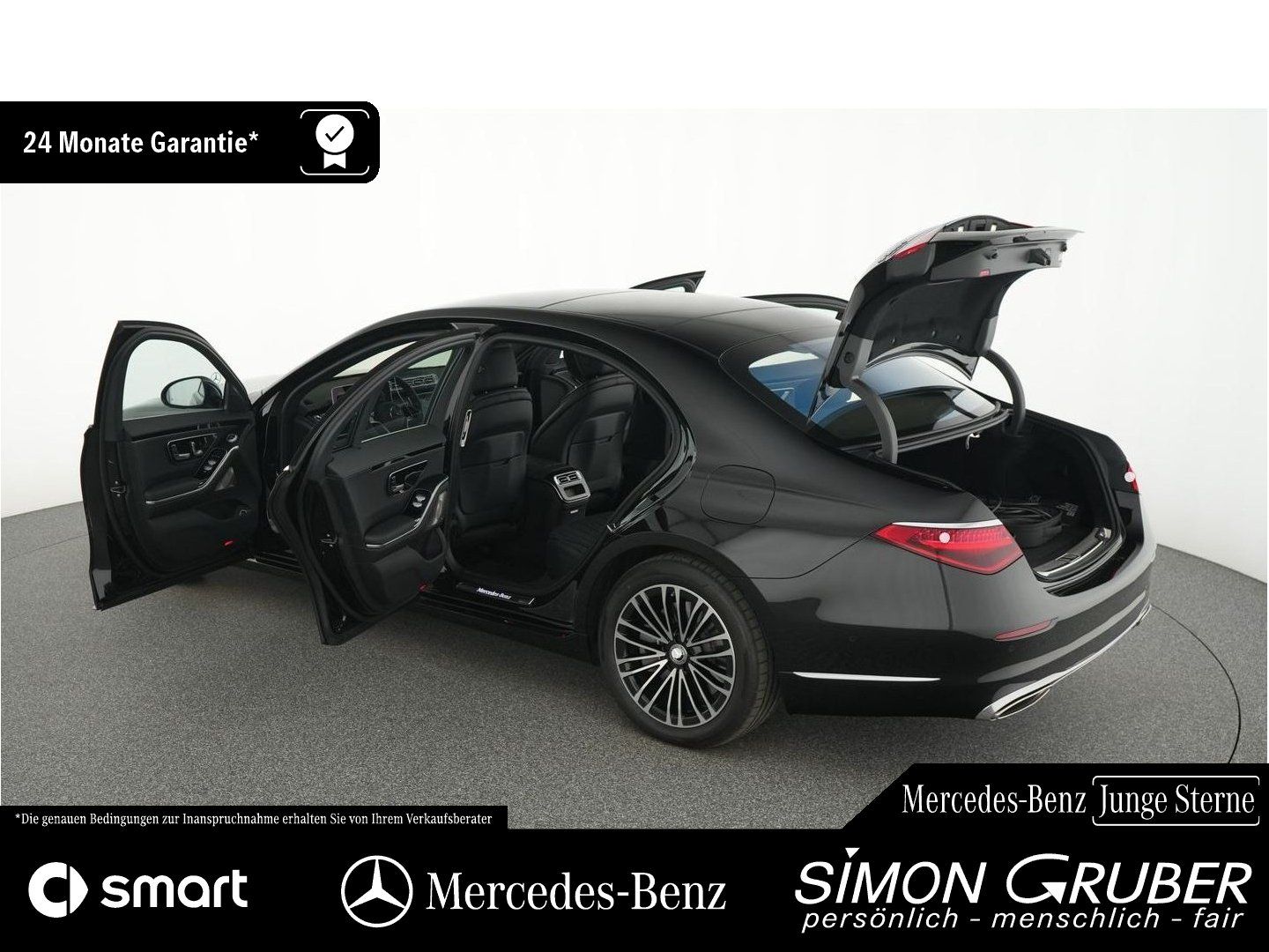 Fahrzeugabbildung Mercedes-Benz S 580 e 4M lang Pano Burm Ambi Airmatic Guard360