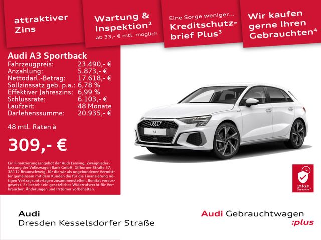 Audi A3 Sportback S line 35 TFSI 110(150) kW(PS) S tr