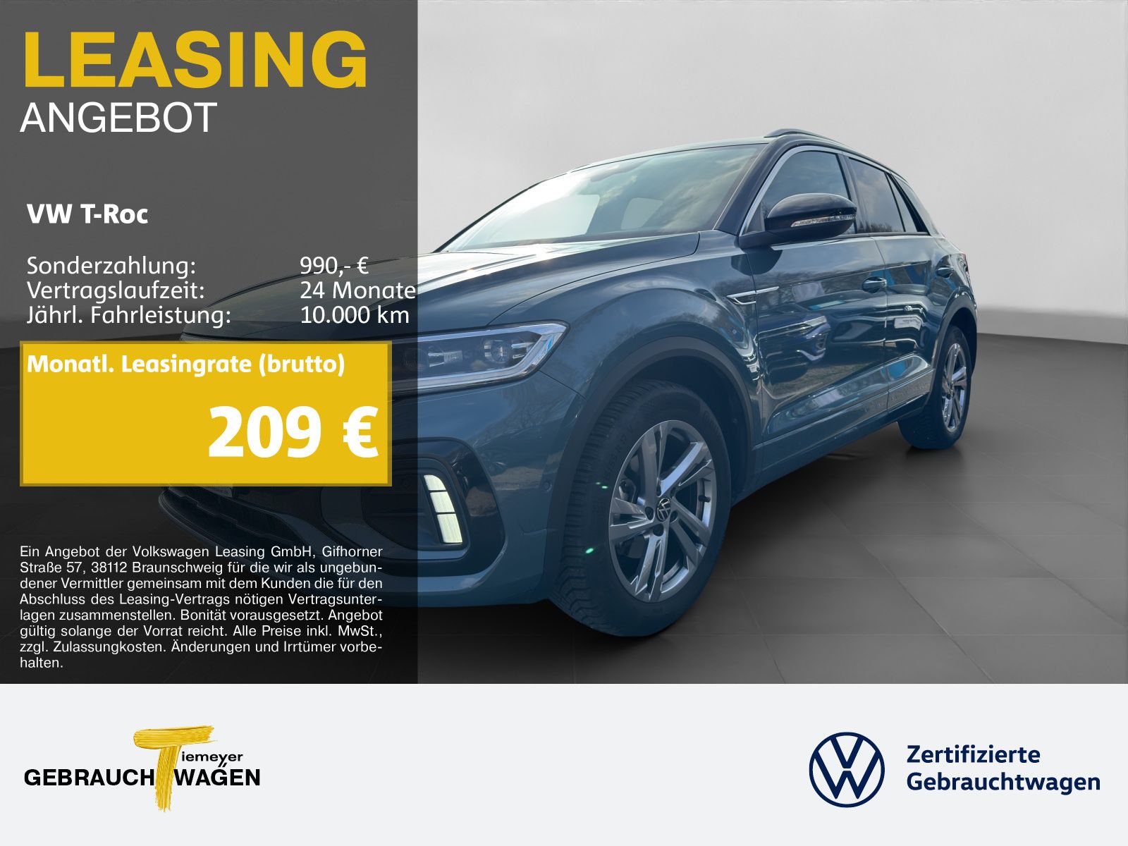 Volkswagen T-Roc 1.5 TSI DSG R-LINE NAVI KAMERA SITZH AHK