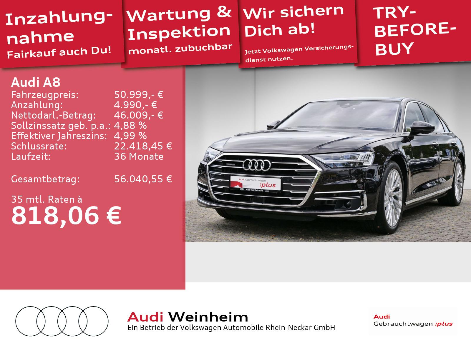 Audi A8 50 TDI quattro Pano Sport Tech Wärme Stadt Pa